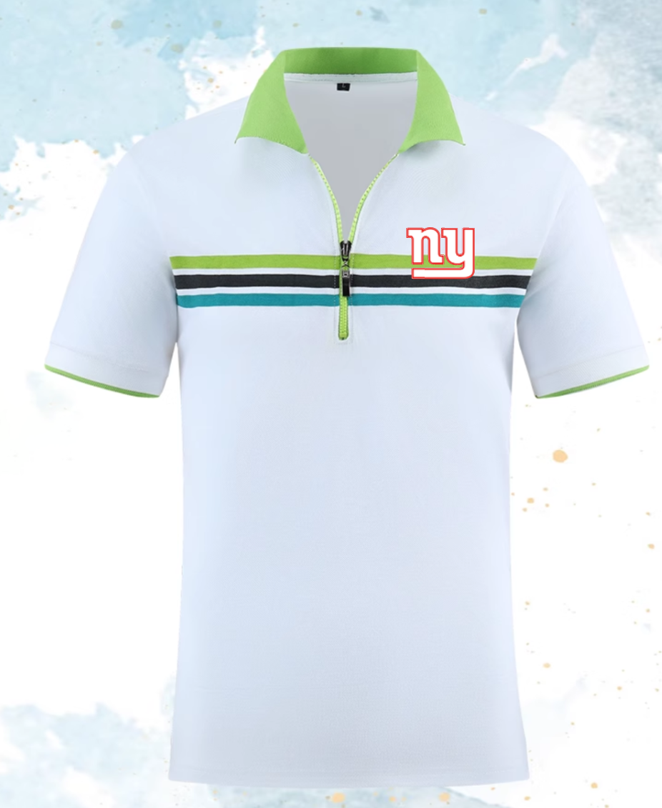 New York Giants white Men 2025 NFL polo T shirt->nfl t-shirts->Sports Accessory